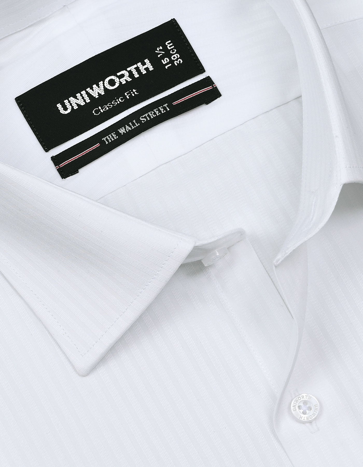 Self White Classic Fit Shirt FS20431RF-15