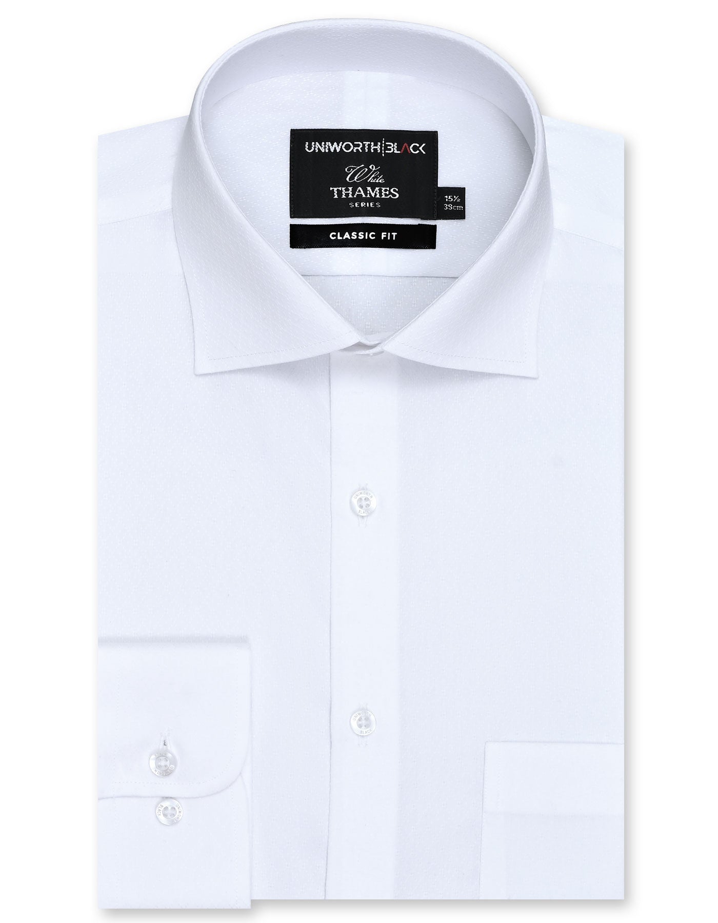 Self White Classic Fit Shirt FS20439RF-14.5