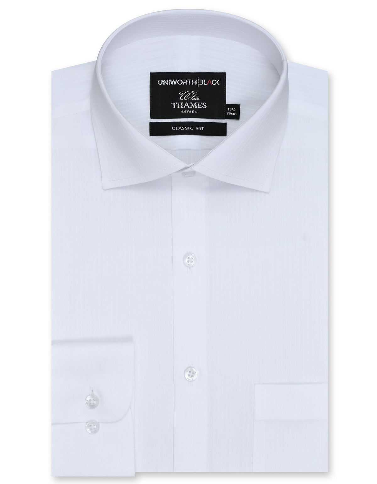 Self White Classic Fit Shirt FS20442RF-14.5
