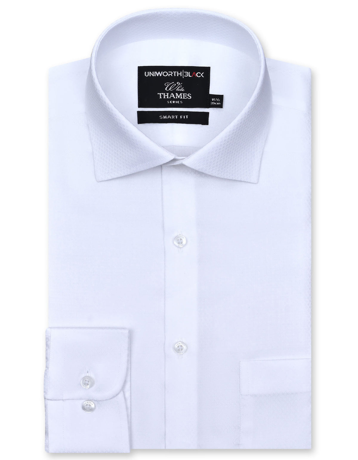 Self White Tailored Smart Fit Shirt FS20451SF-14.5