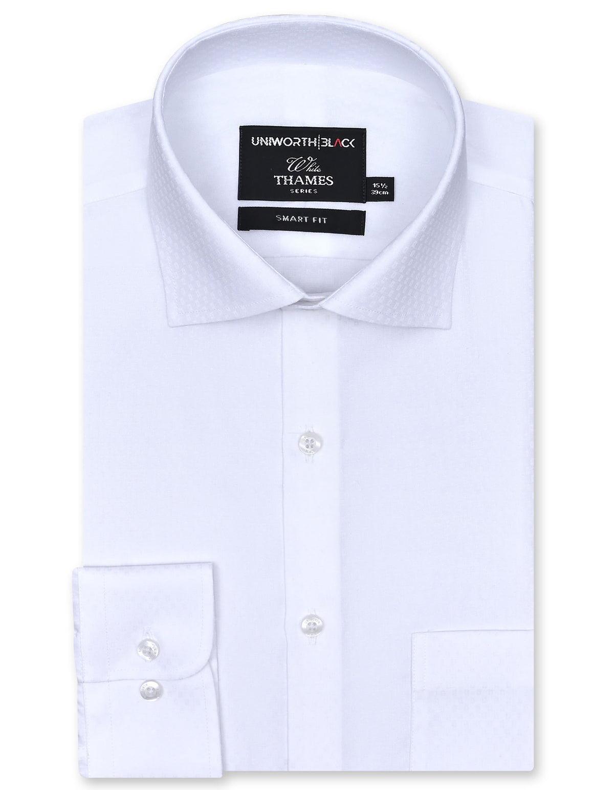 Self White Tailored Smart Fit Shirt FS20452SF-14.5