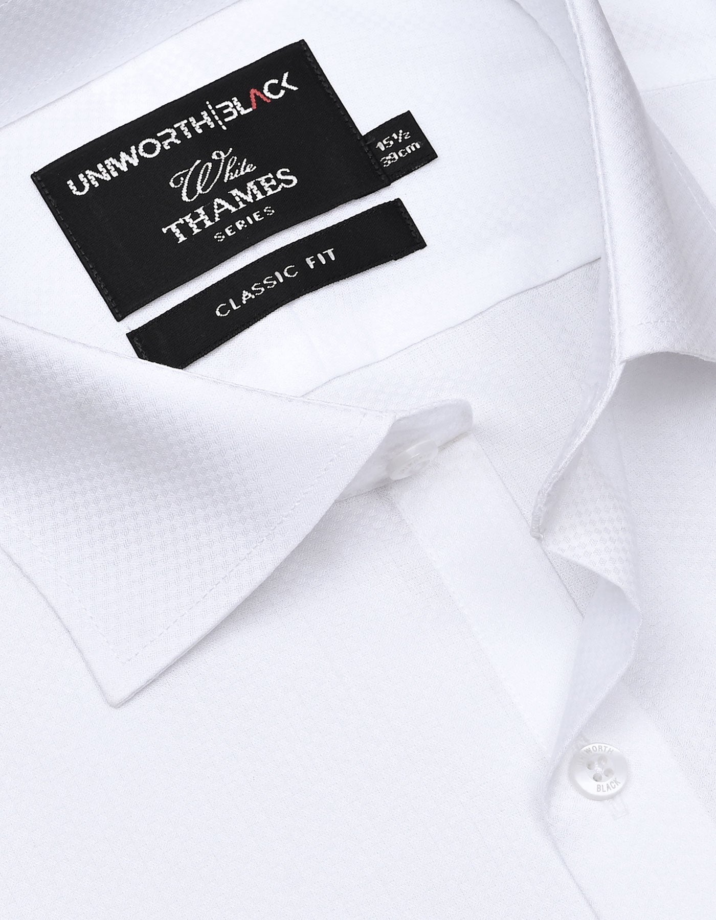 Self White Classic Fit Shirt FS20453RF-15