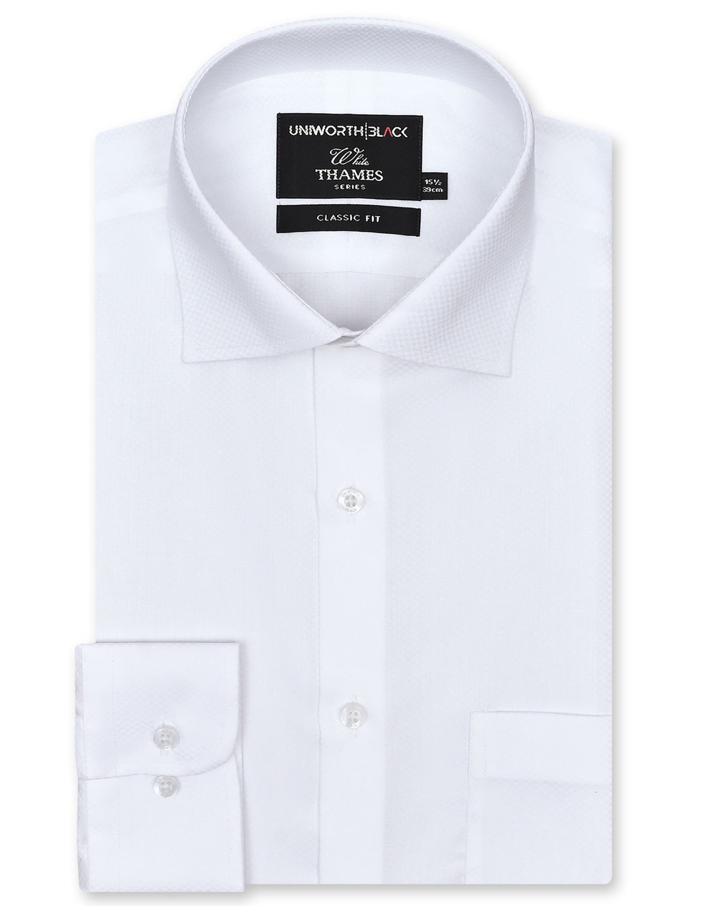 Self White Classic Fit Shirt FS20453RF-14.5