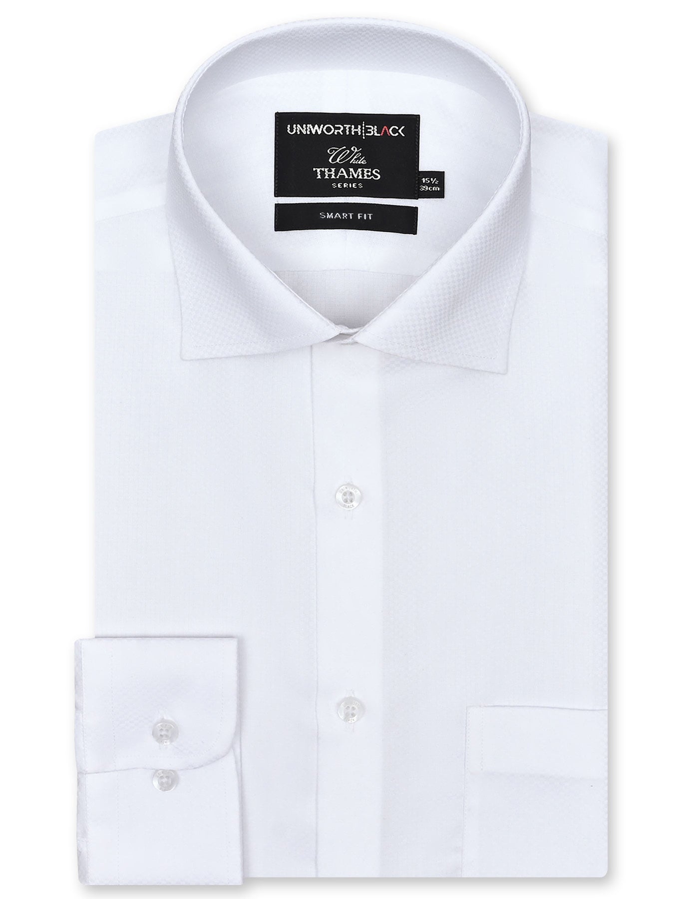Self White Tailored Smart Fit Shirt FS20453SF-14.5