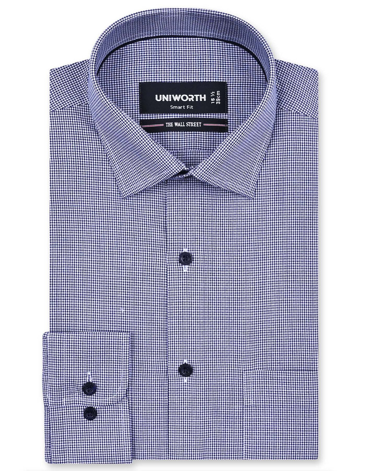 Self Navy Tailored Smart Fit Shirt FS20456SF-14.5