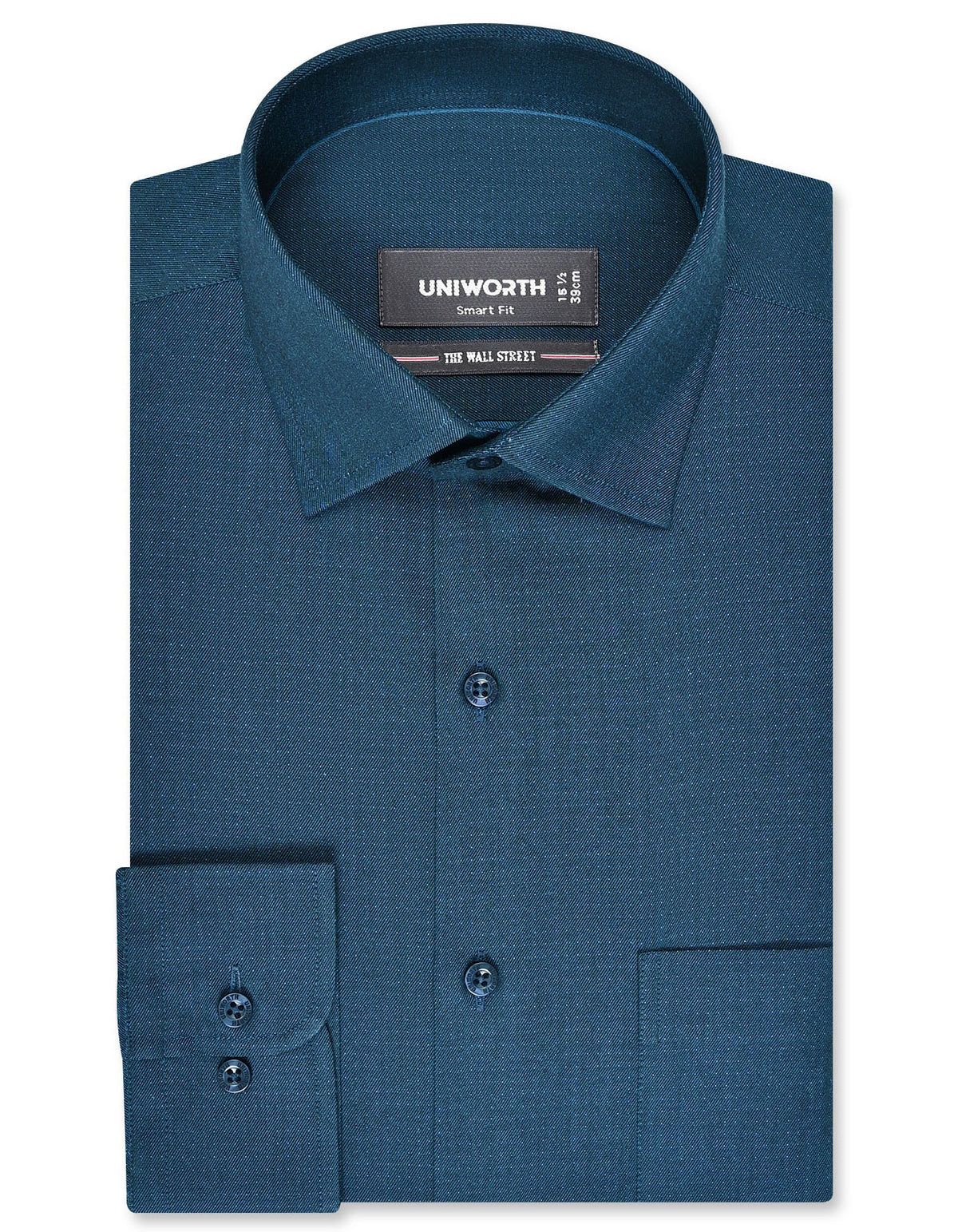 Self D Blue Tailored Smart Fit Shirt FS20457SF-14.5