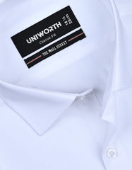 Self White Classic Fit Shirt FS20460RF-15