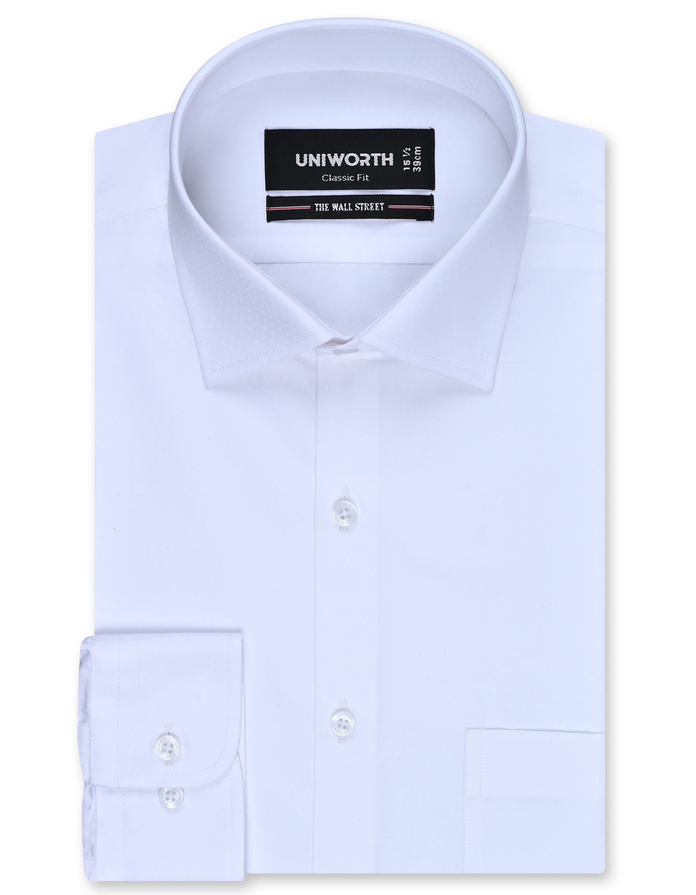 Self White Classic Fit Shirt FS20460RF-14.5