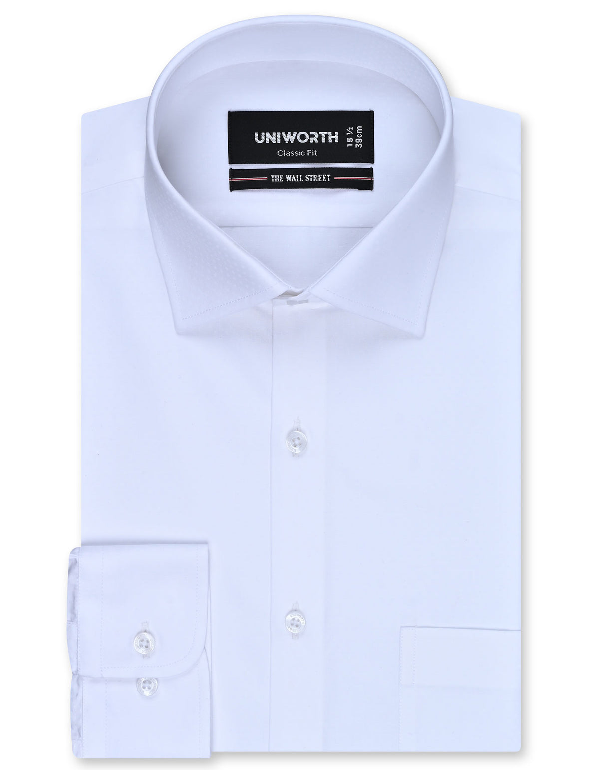 Self White Classic Fit Shirt FS20460RF-14.5