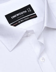 Self White Classic Fit Shirt FS20461RF-15