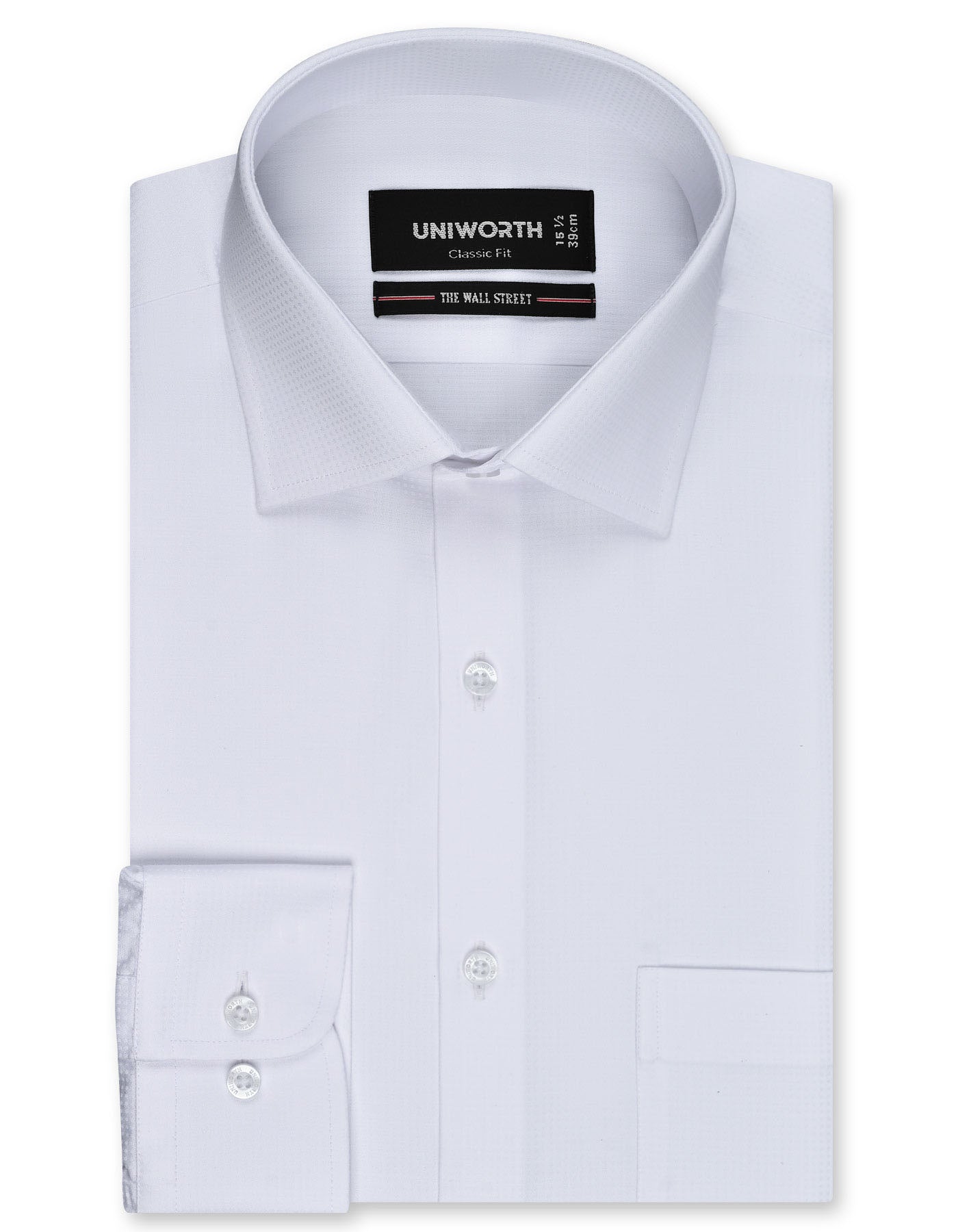 Self White Classic Fit Shirt FS20462RF-14.5