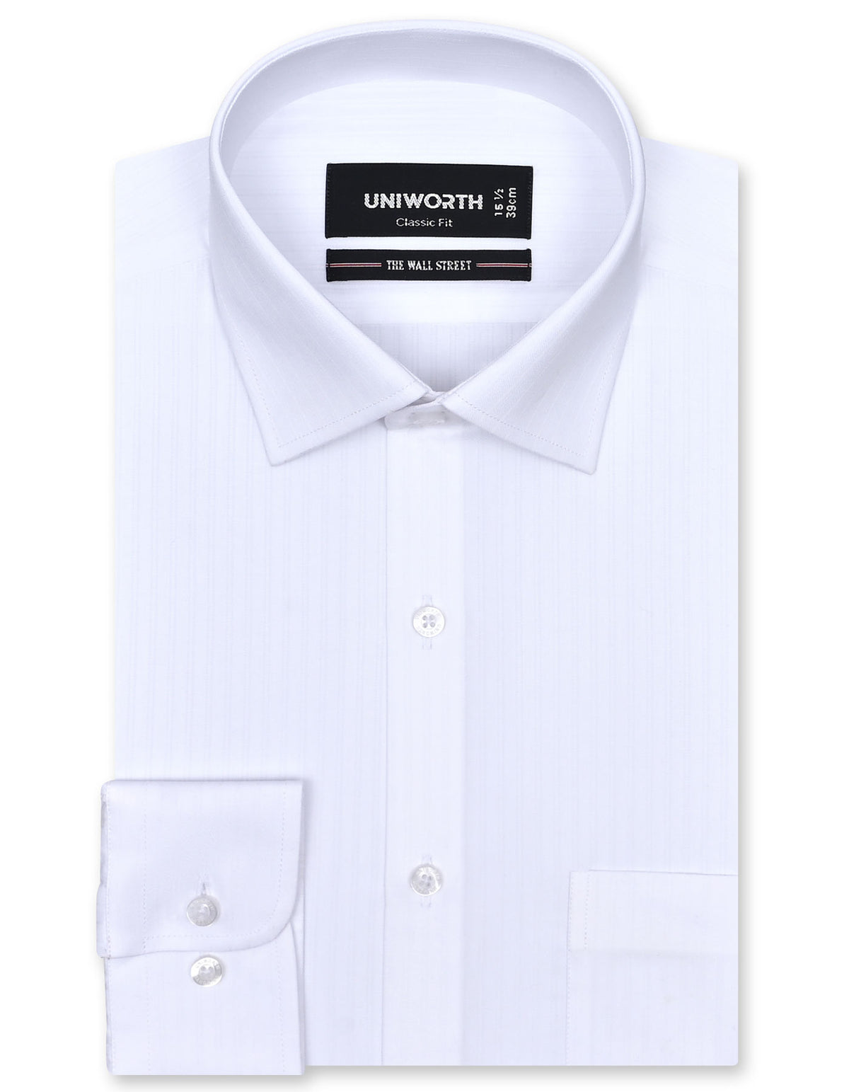 Self White Classic Fit Shirt FS20463RF-14.5