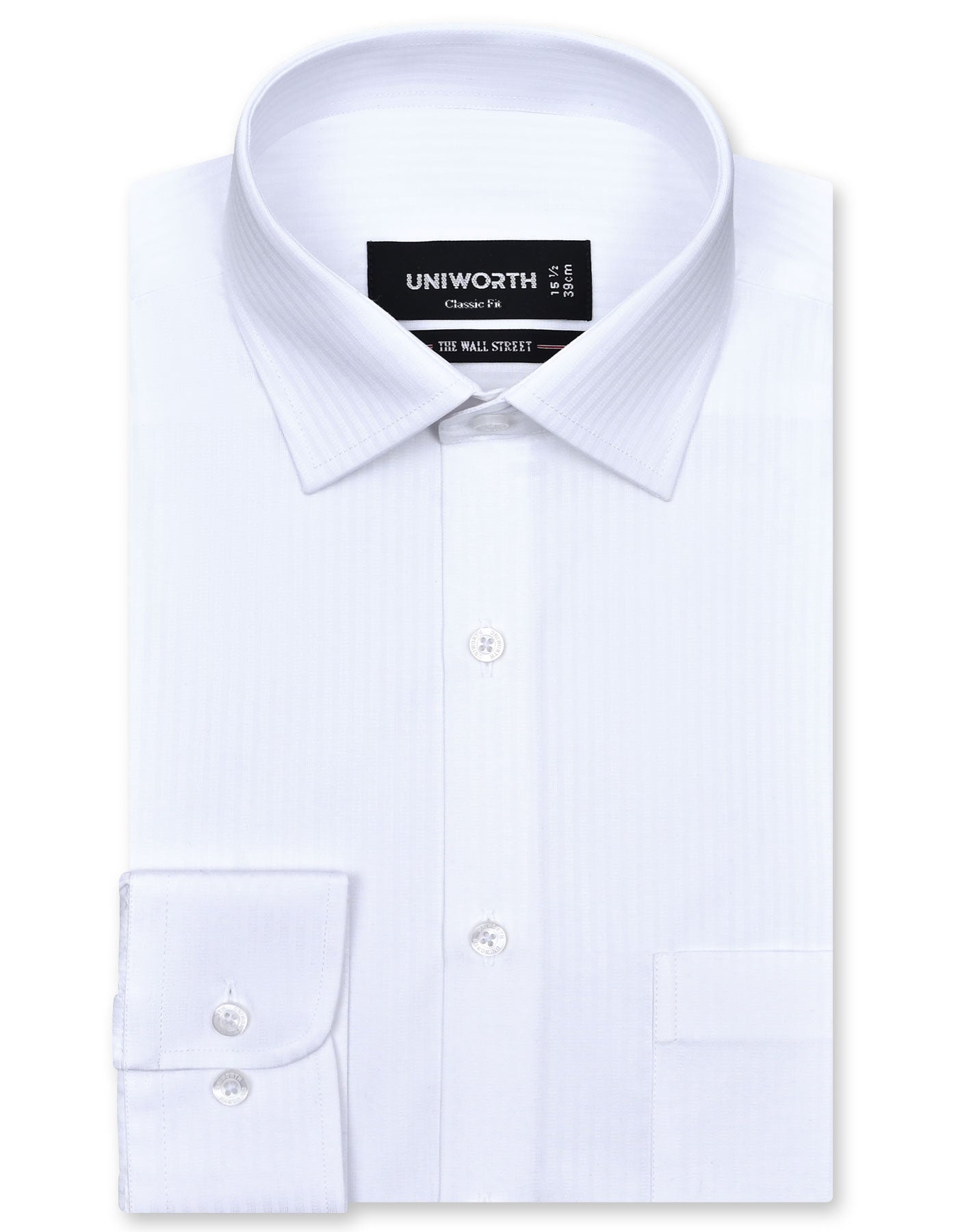 Self White Classic Fit Shirt FS20464RF-14.5