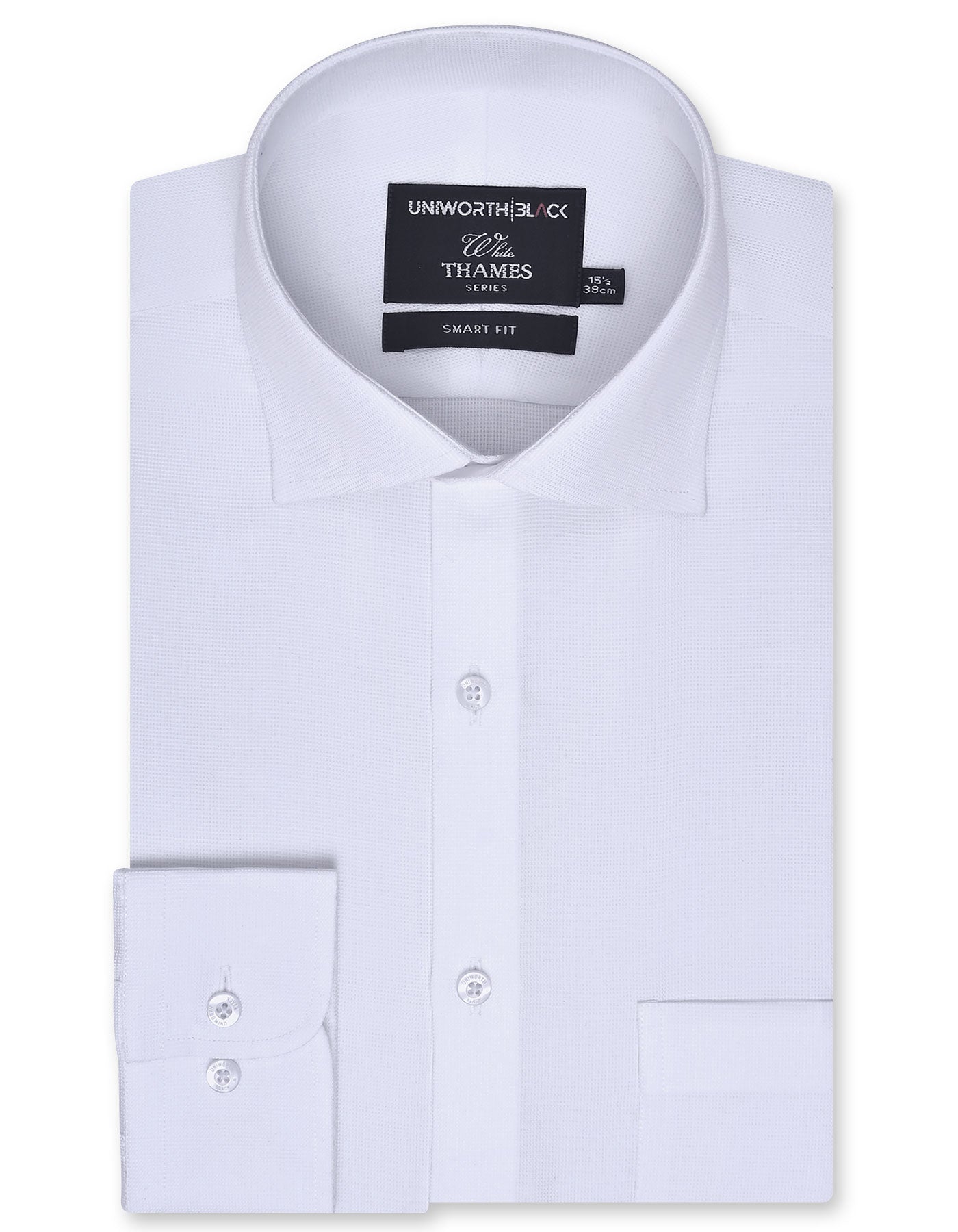 Self White Tailored Smart Fit Shirt FS20466SF-14.5
