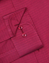 Self Maroon Classic Fit Shirt FS20468RF-15.5