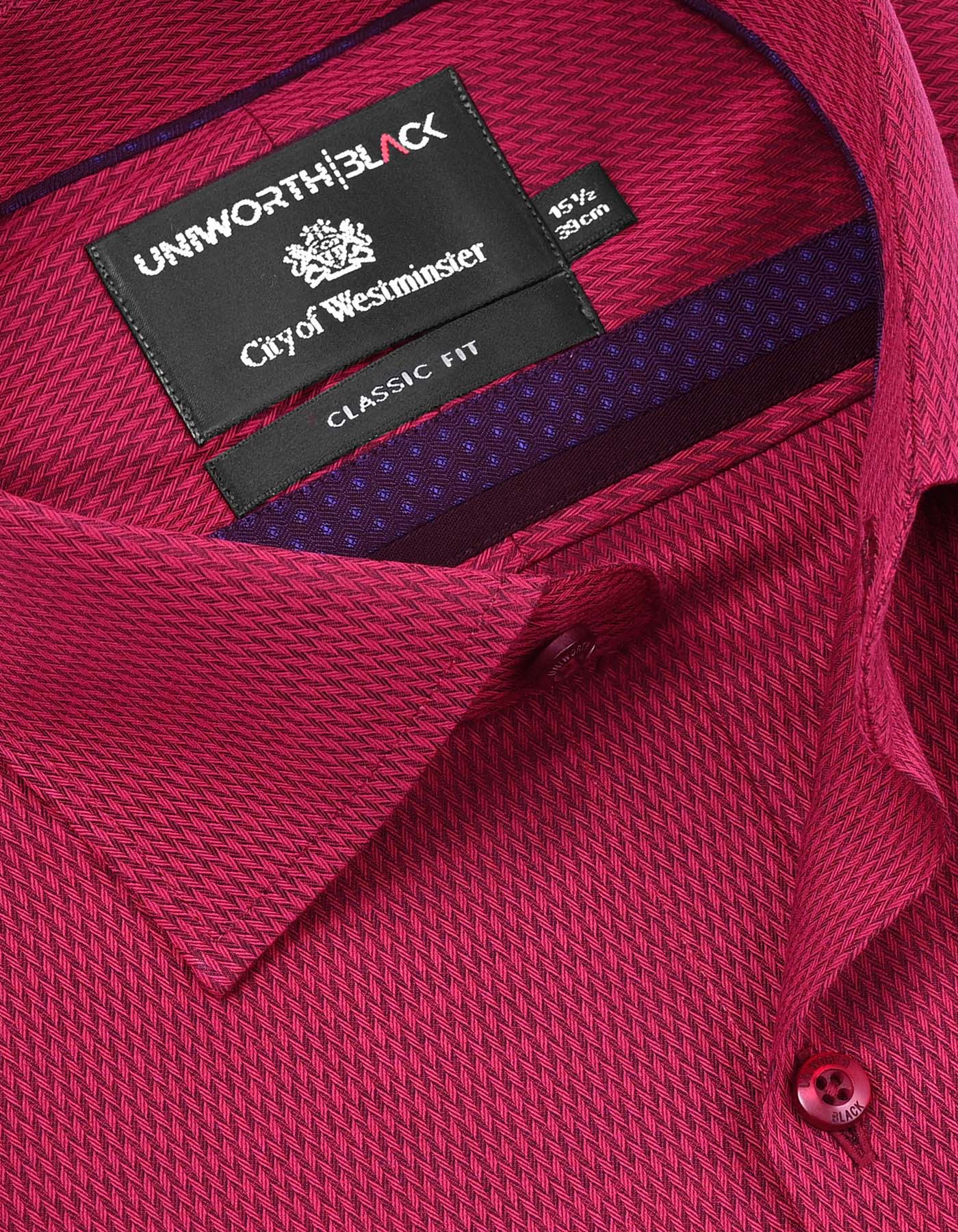 Self Maroon Classic Fit Shirt FS20468RF-15