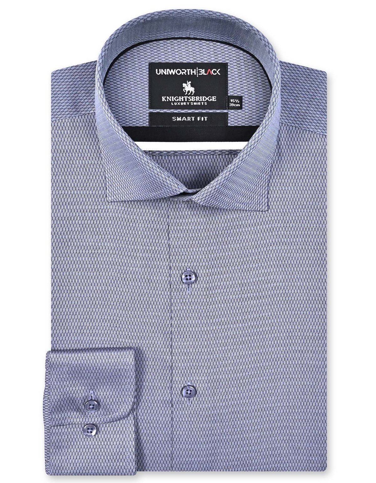 Self Grey Tailored Smart Fit Shirt FS20479SF-14.5