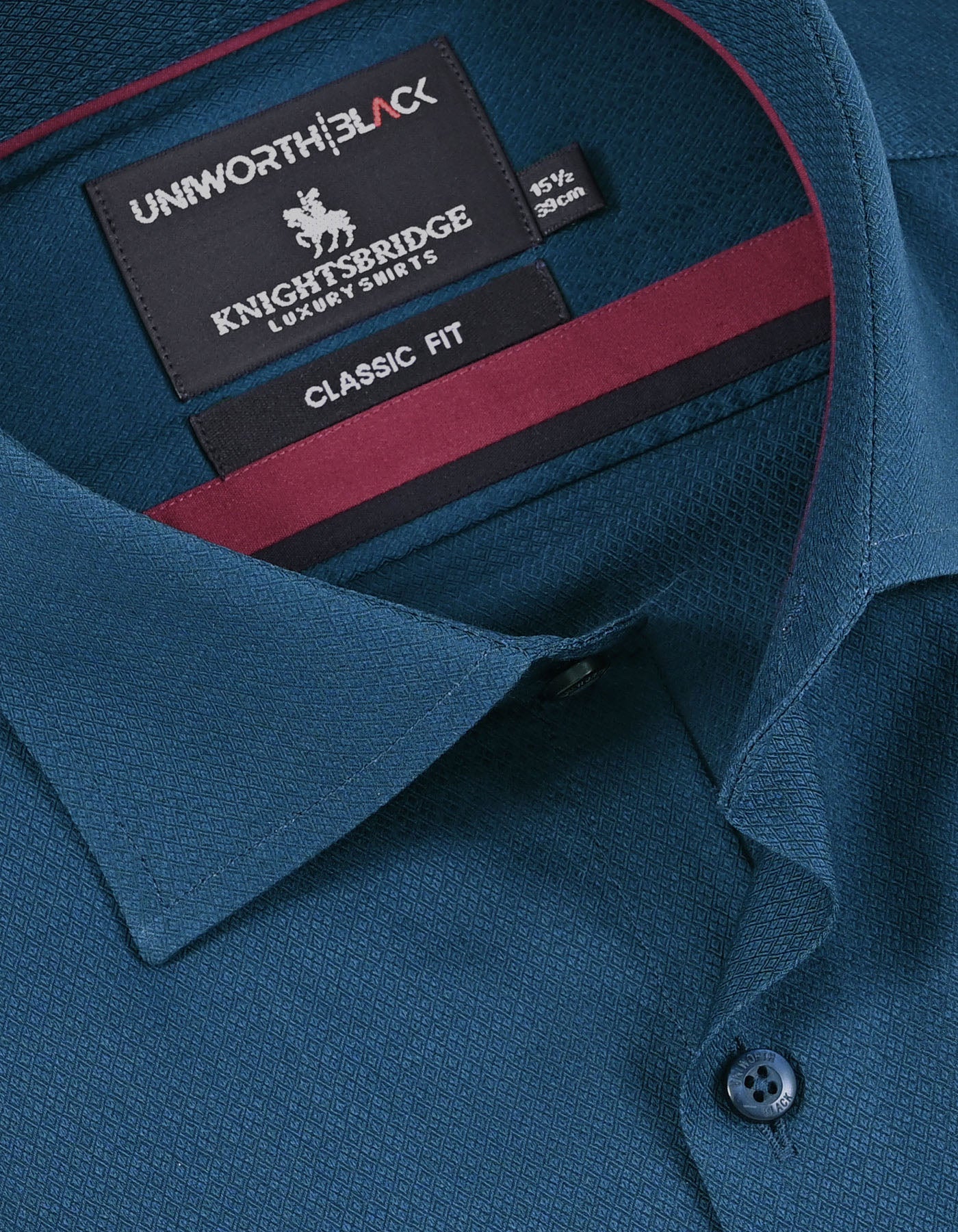 Self Teal Classic Fit Shirt FS20482RF-15