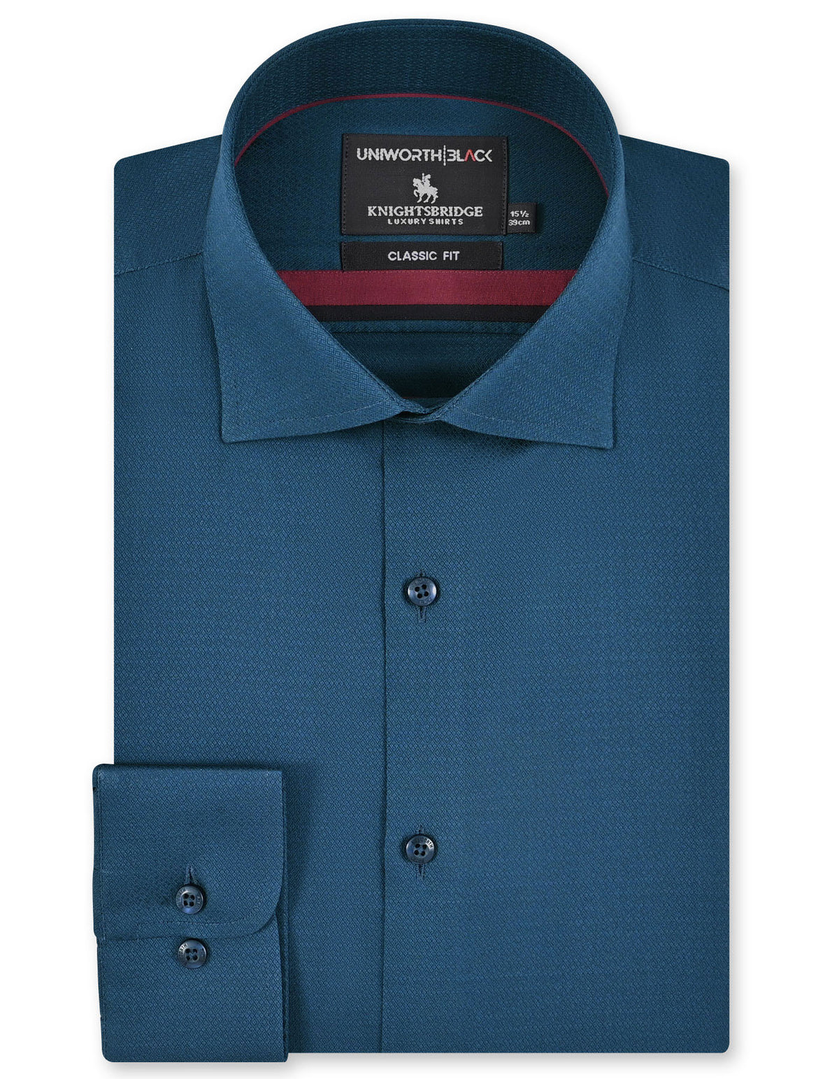 Self Teal Classic Fit Shirt FS20482RF-14.5