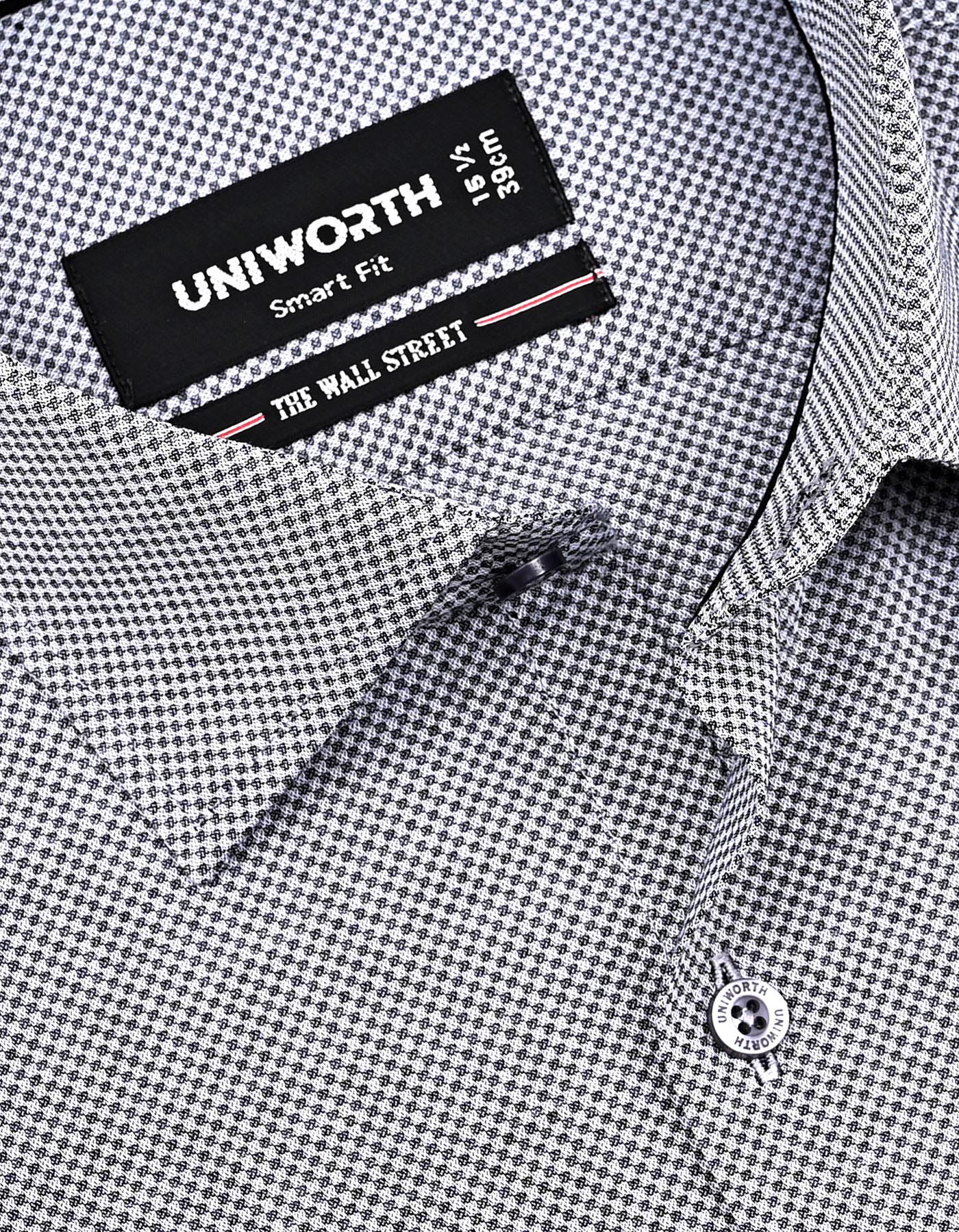 Self Black Tailored Smart Fit Shirt FS20485SF-15