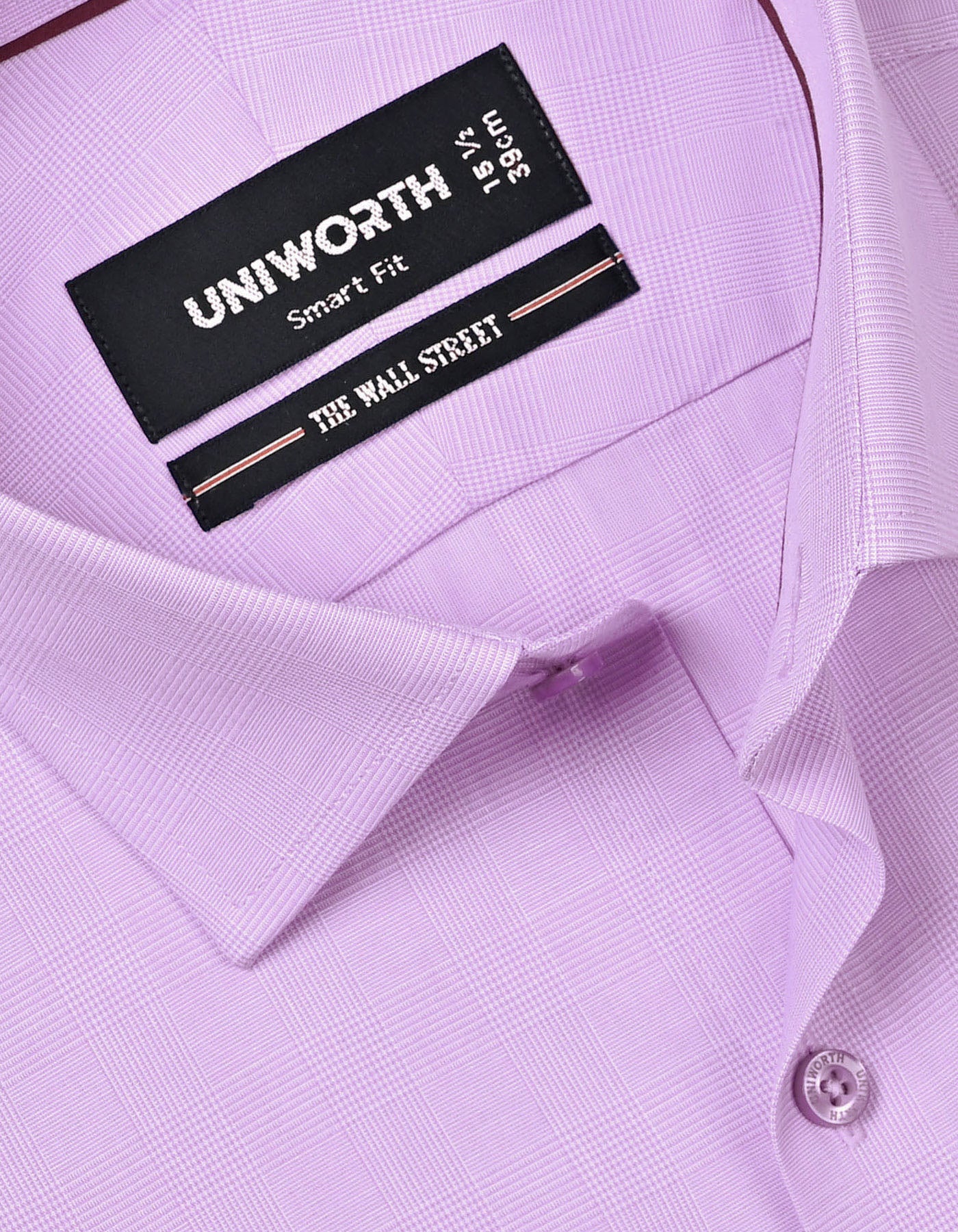 Self L Purple Tailored Smart Fit Shirt FS20486SF-15