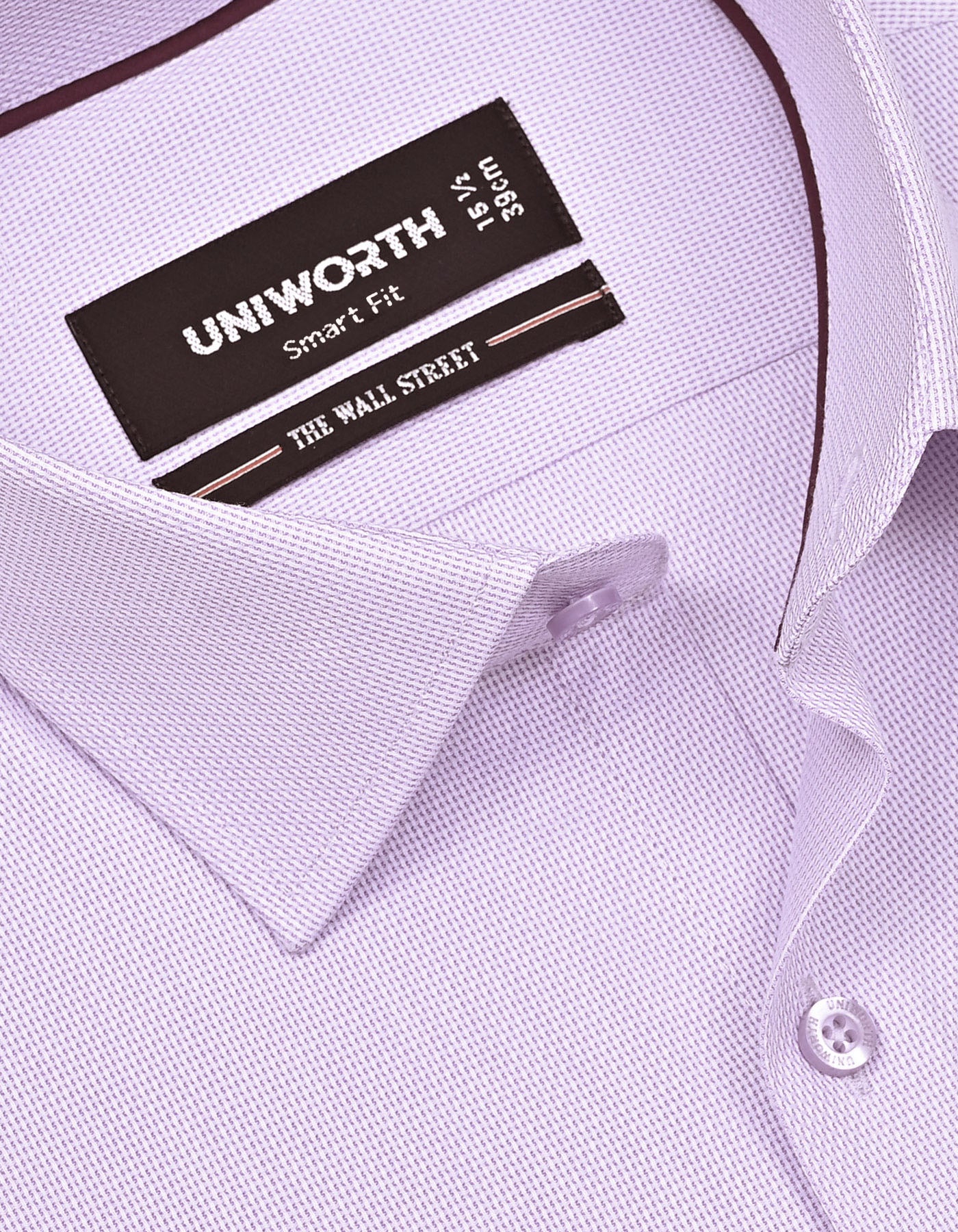 Self L Purple Tailored Smart Fit Shirt FS20487SF-15