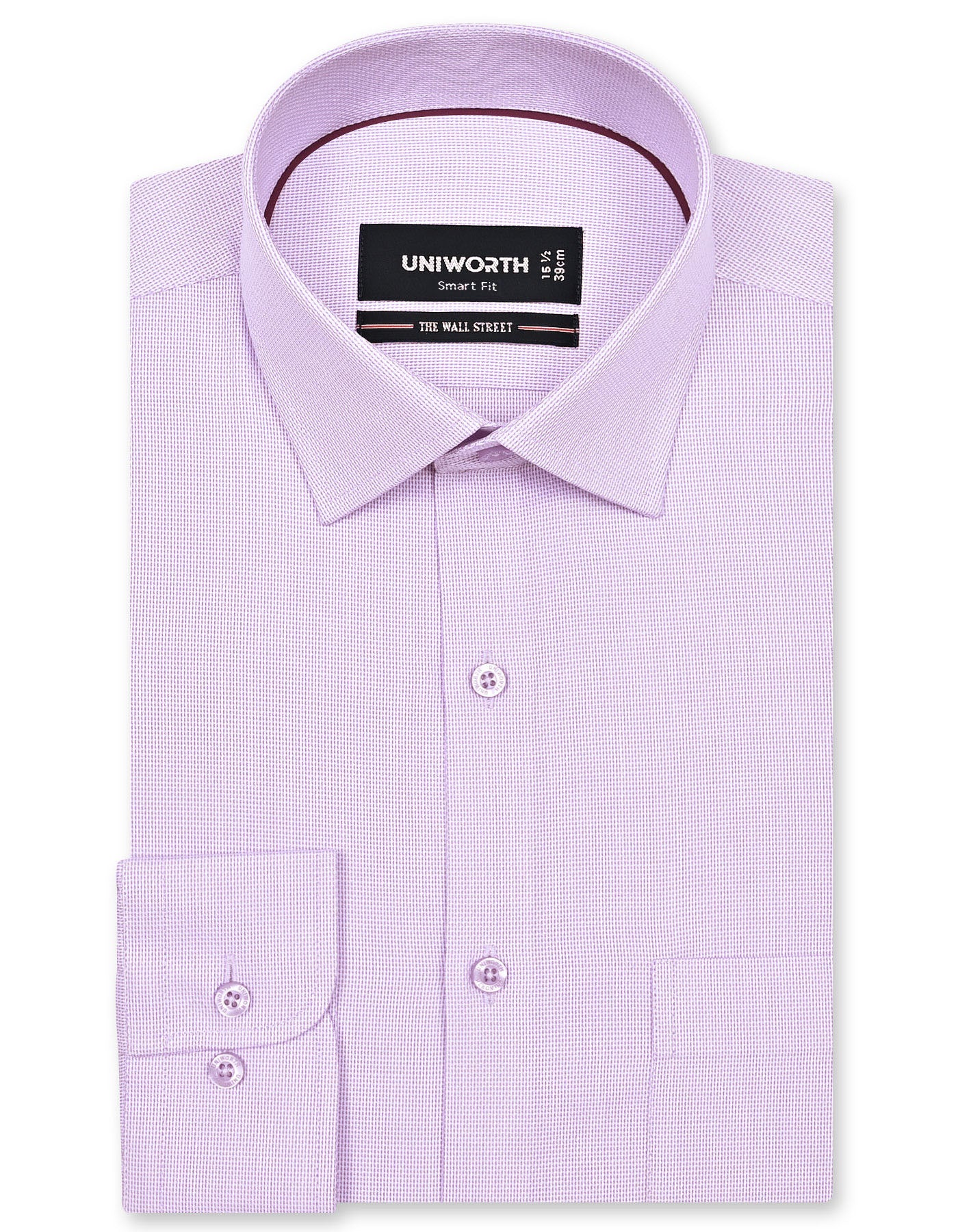 Self L Purple Tailored Smart Fit Shirt FS20487SF-14.5