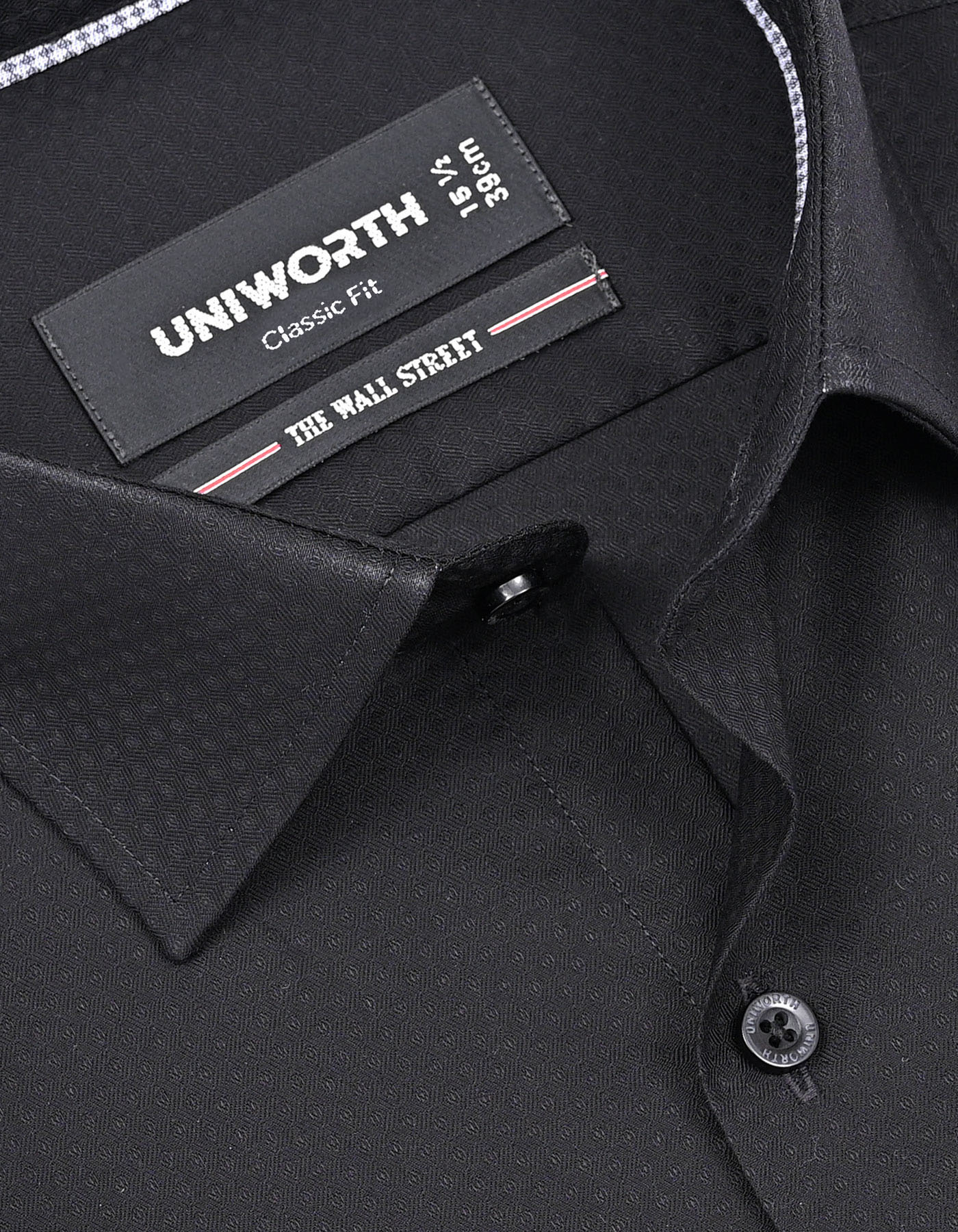 Self Black Classic Fit Shirt FS20488RF-15