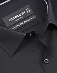 Self Black Tailored Smart Fit Shirt FS20488SF-15