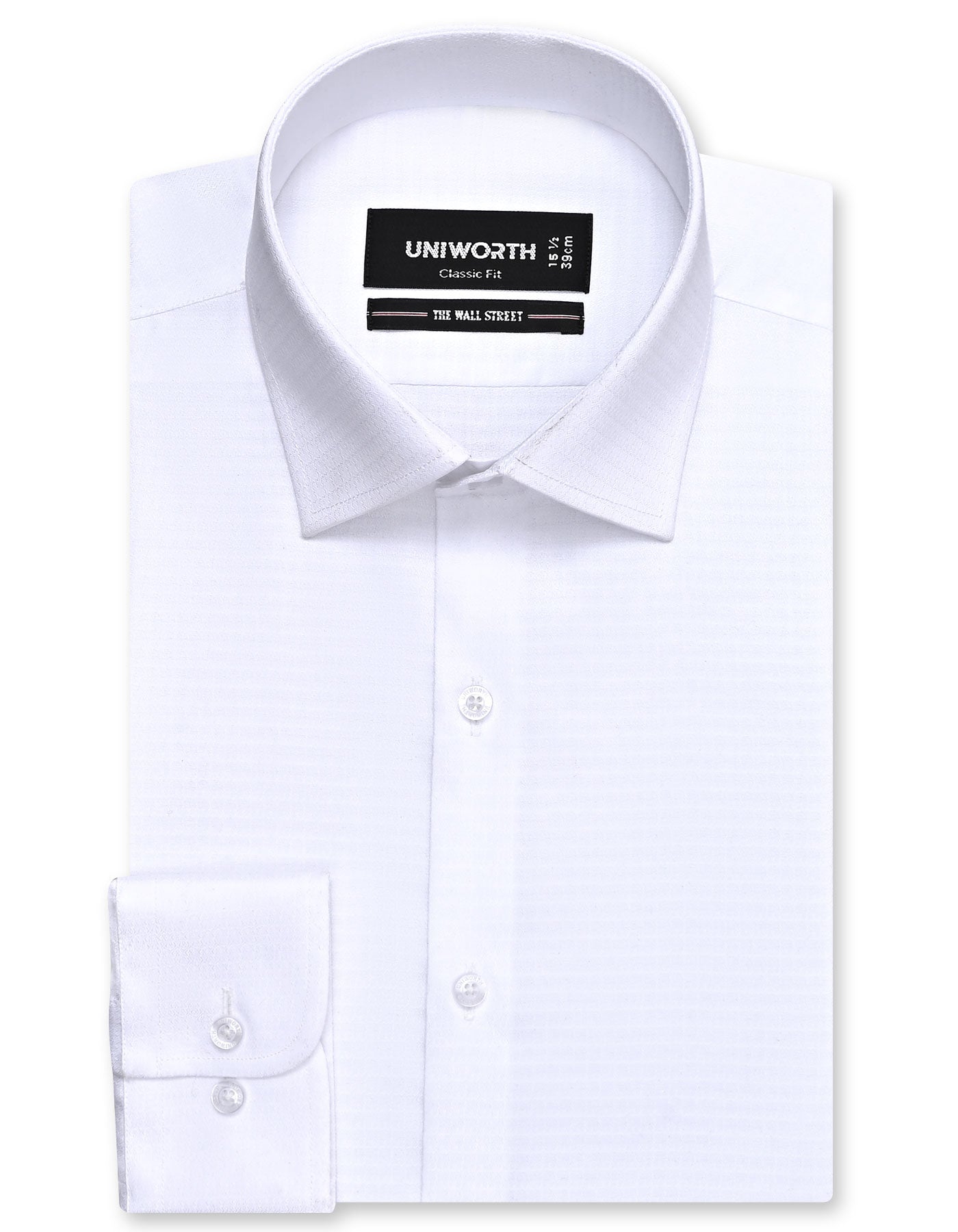 Self White Classic Fit Shirt FS20489RF-14.5