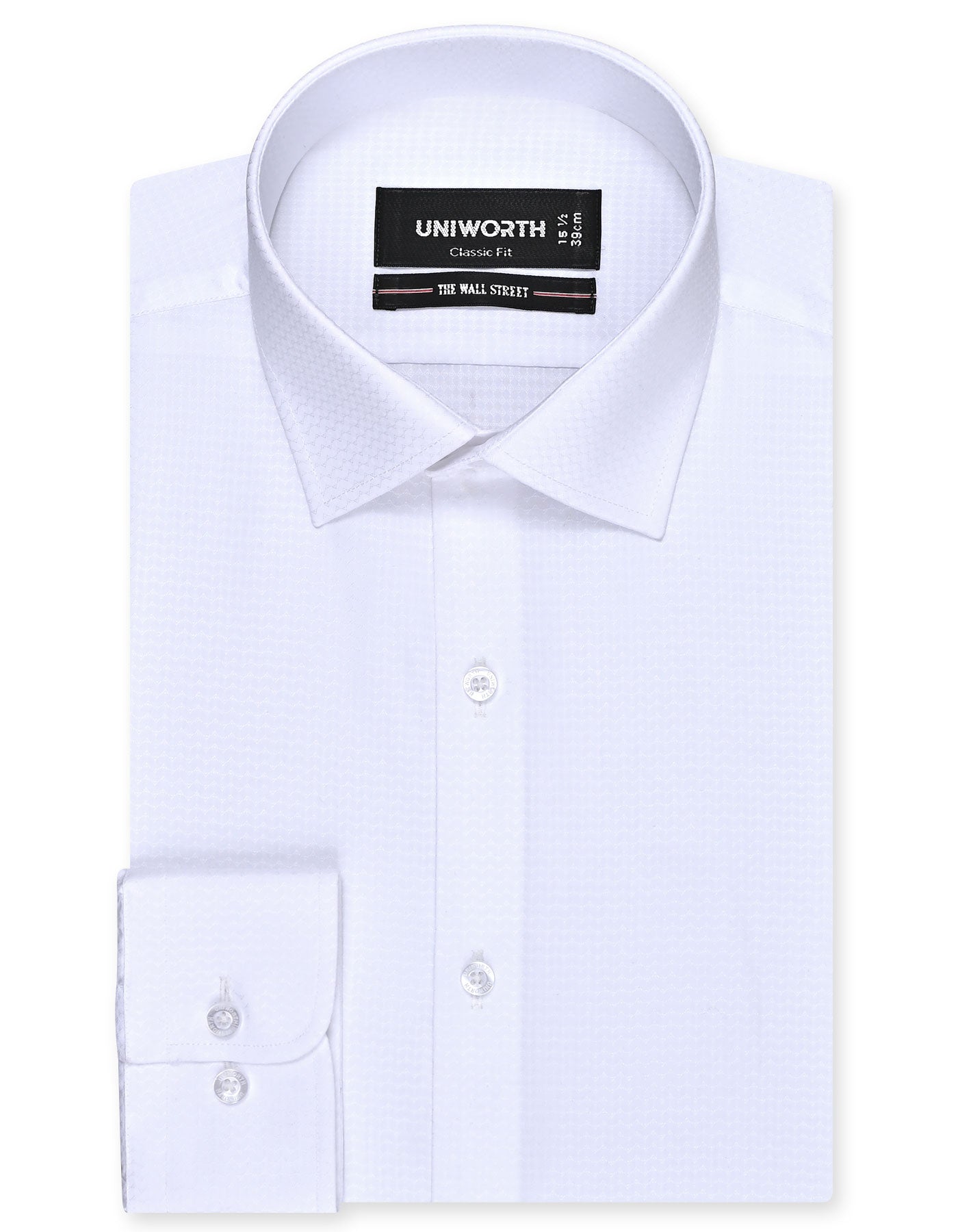 Self White Classic Fit Shirt FS20491RF-14.5