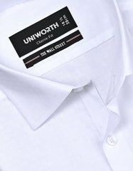 Self White Classic Fit Shirt FS20492RF-15