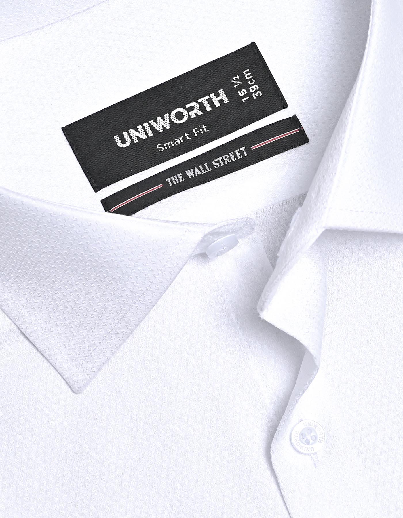 Self White Tailored Smart Fit Shirt FS20493SF-15