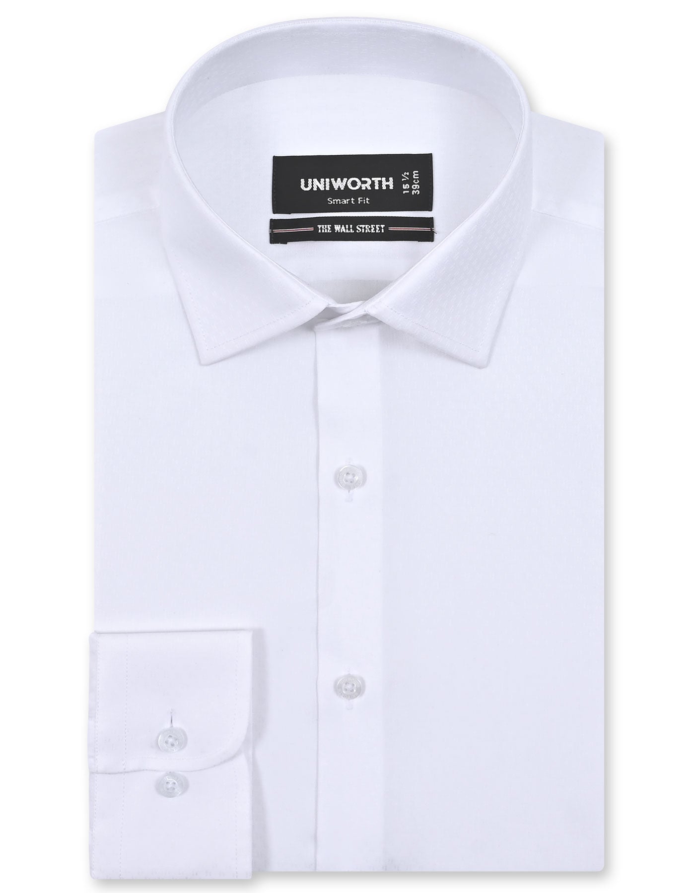 Self White Tailored Smart Fit Shirt FS20496SF-14.5