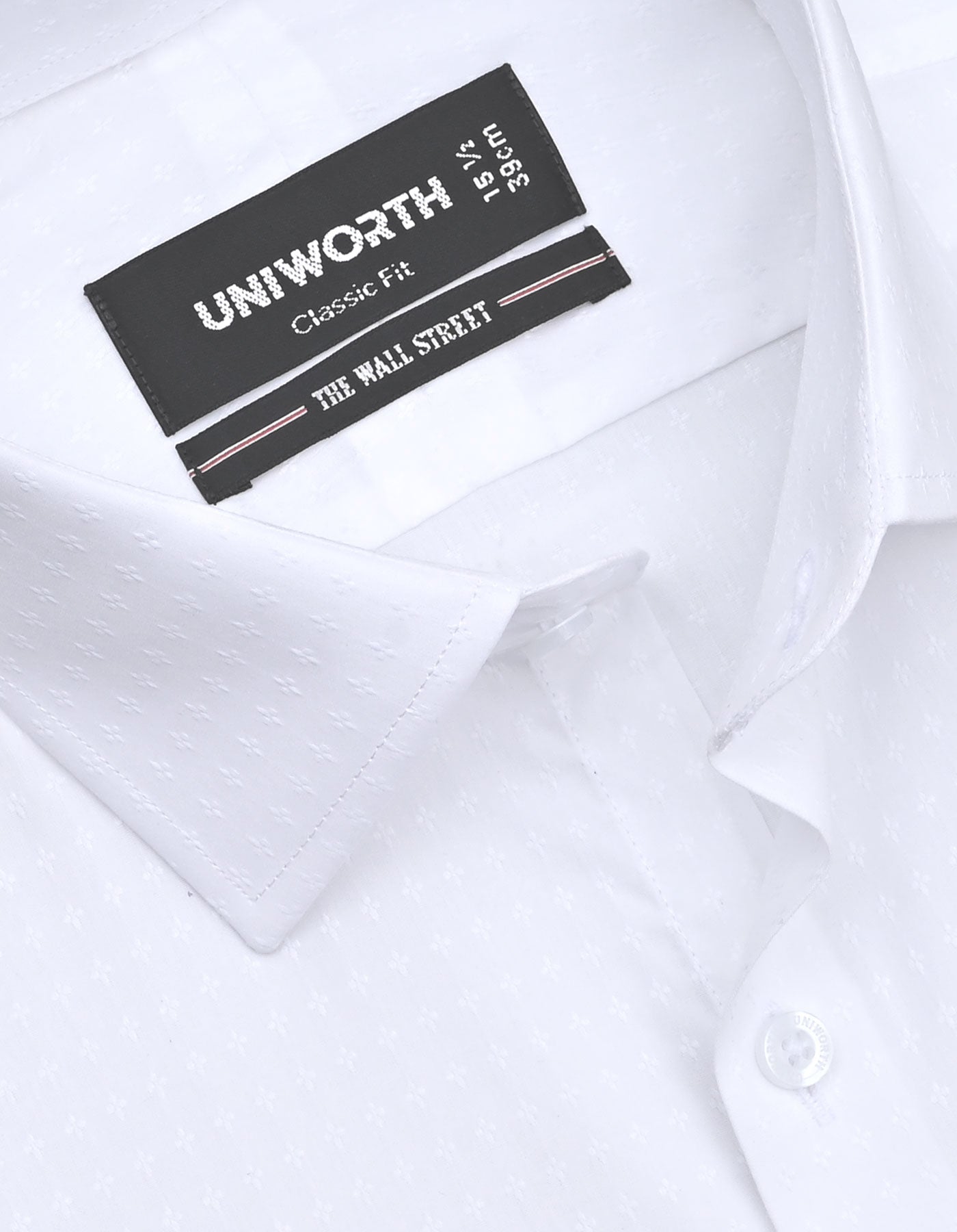 Self White Classic Fit Shirt FS20504RF-15