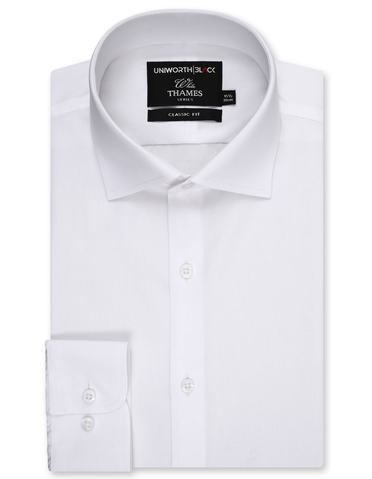 Self White Classic Fit Shirt FS20508RF-14.5
