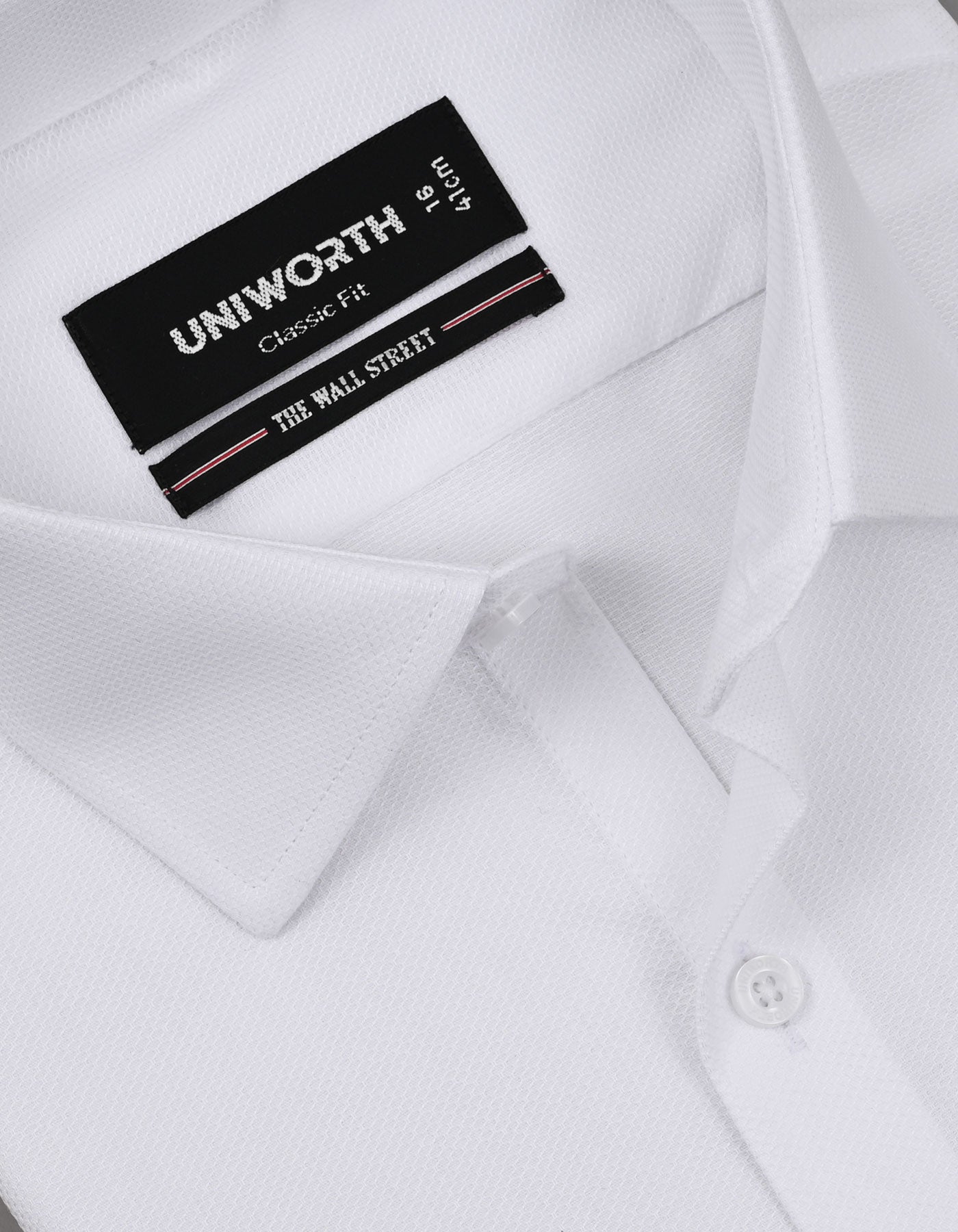Self White Classic Fit Shirt FS20512RF-15