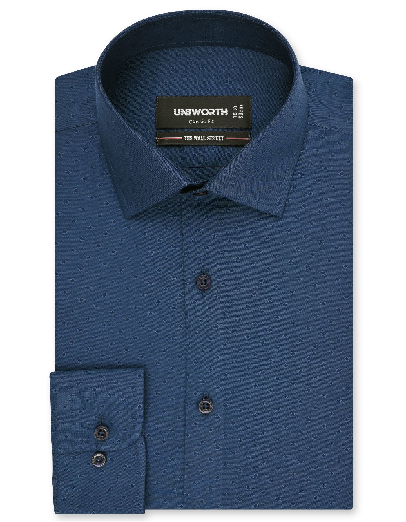 Self Navy Classic Fit Shirt FS20515RF-14.5