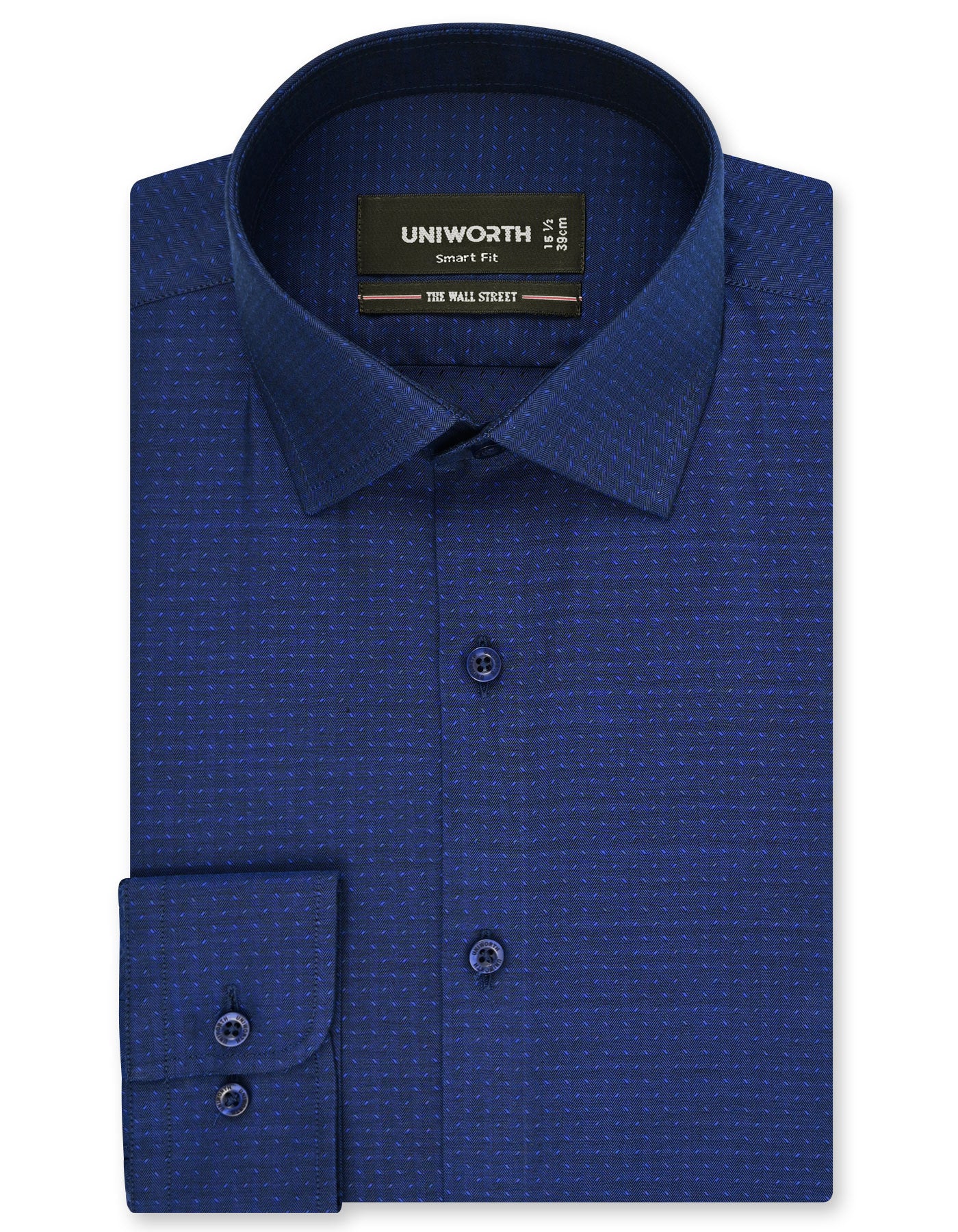 Self River Blue Tailored Smart Fit Shirt FS20516SF-14.5