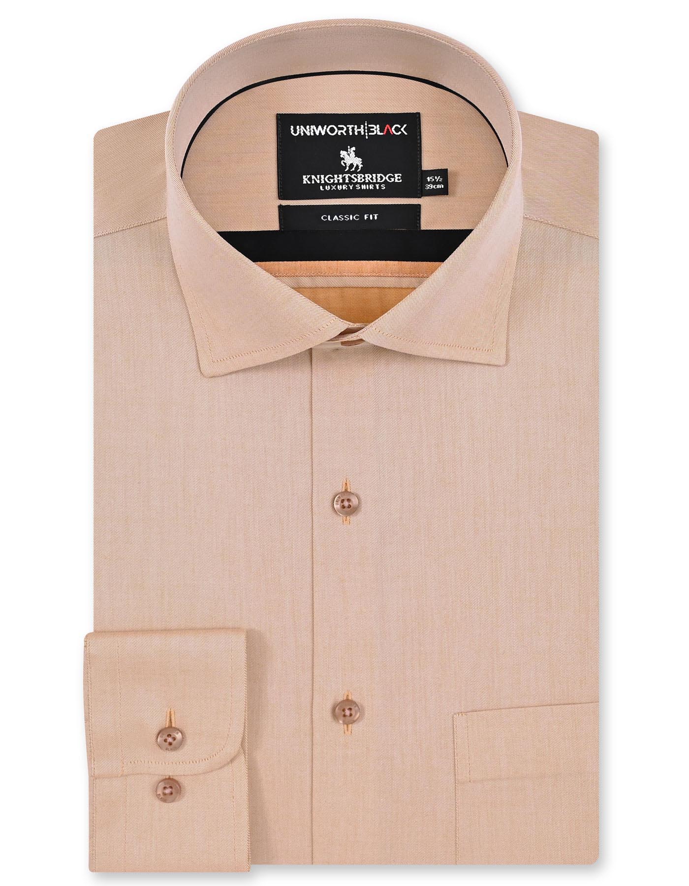 Plain L Orange Classic Fit Shirt FS2168-3RF-14.5