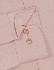 Plain L Brown Classic Fit Shirt FS2169-4RF-15.5