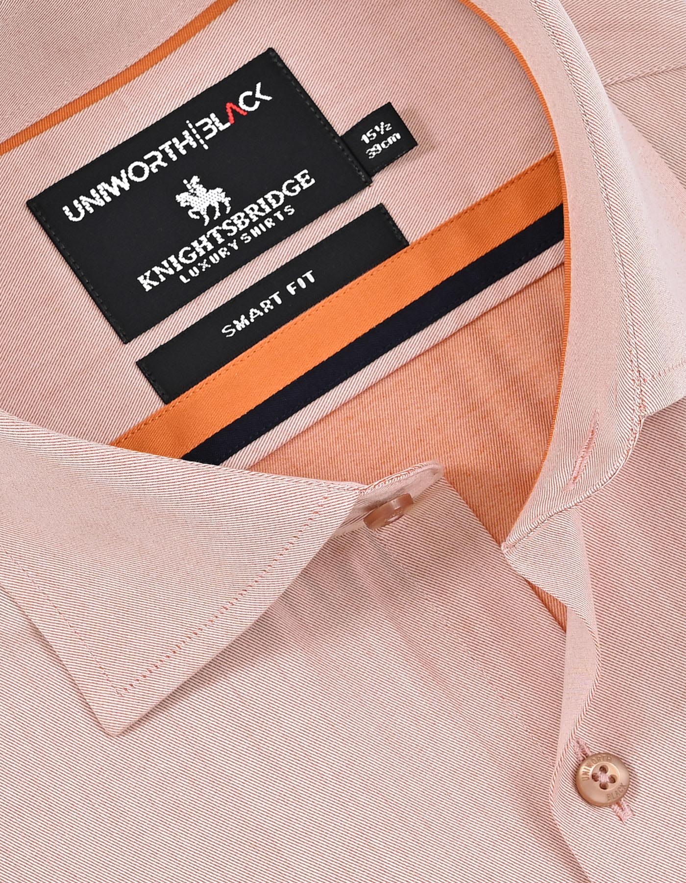 Plain L Brown Tailored Smart Fit Shirt FS2169-4SF-15