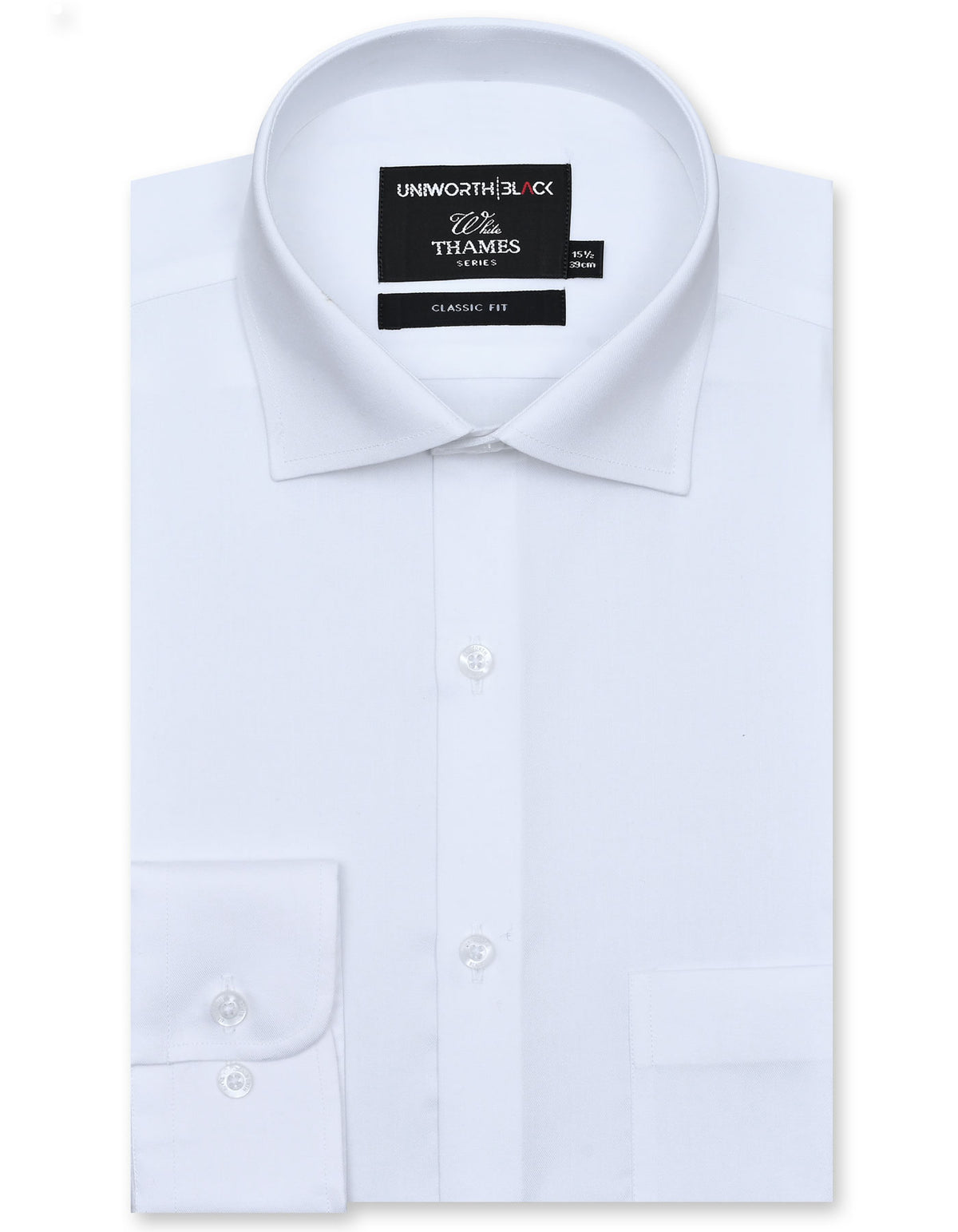 Plain White Classic Fit Shirt FS2171-3RF-14.5