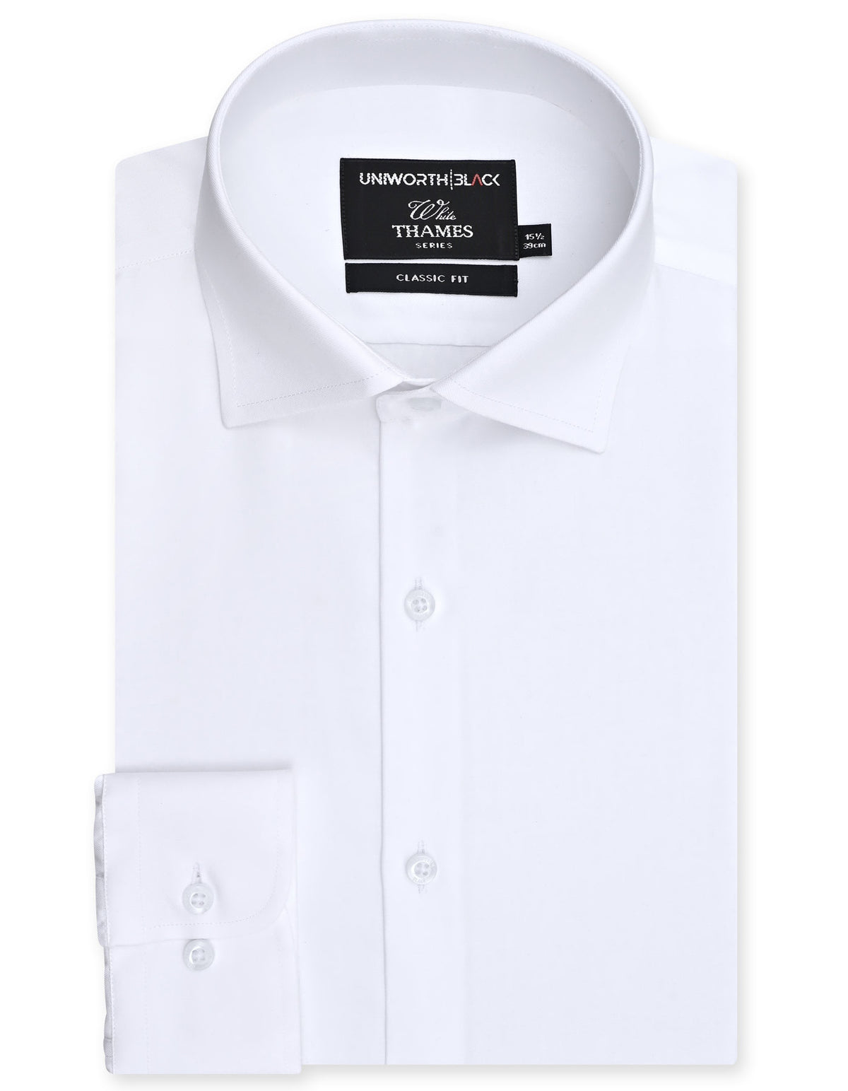 Plain White Classic Fit Shirt FS2171-4RF-14.5