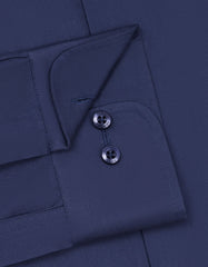Plain Navy Tailored Smart Fit Shirt FS2172-4SF-15.5