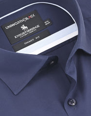 Plain Navy Tailored Smart Fit Shirt FS2172-5SF-15