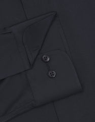 Plain Black Tailored Smart Fit Shirt FS2173-4SF-15.5