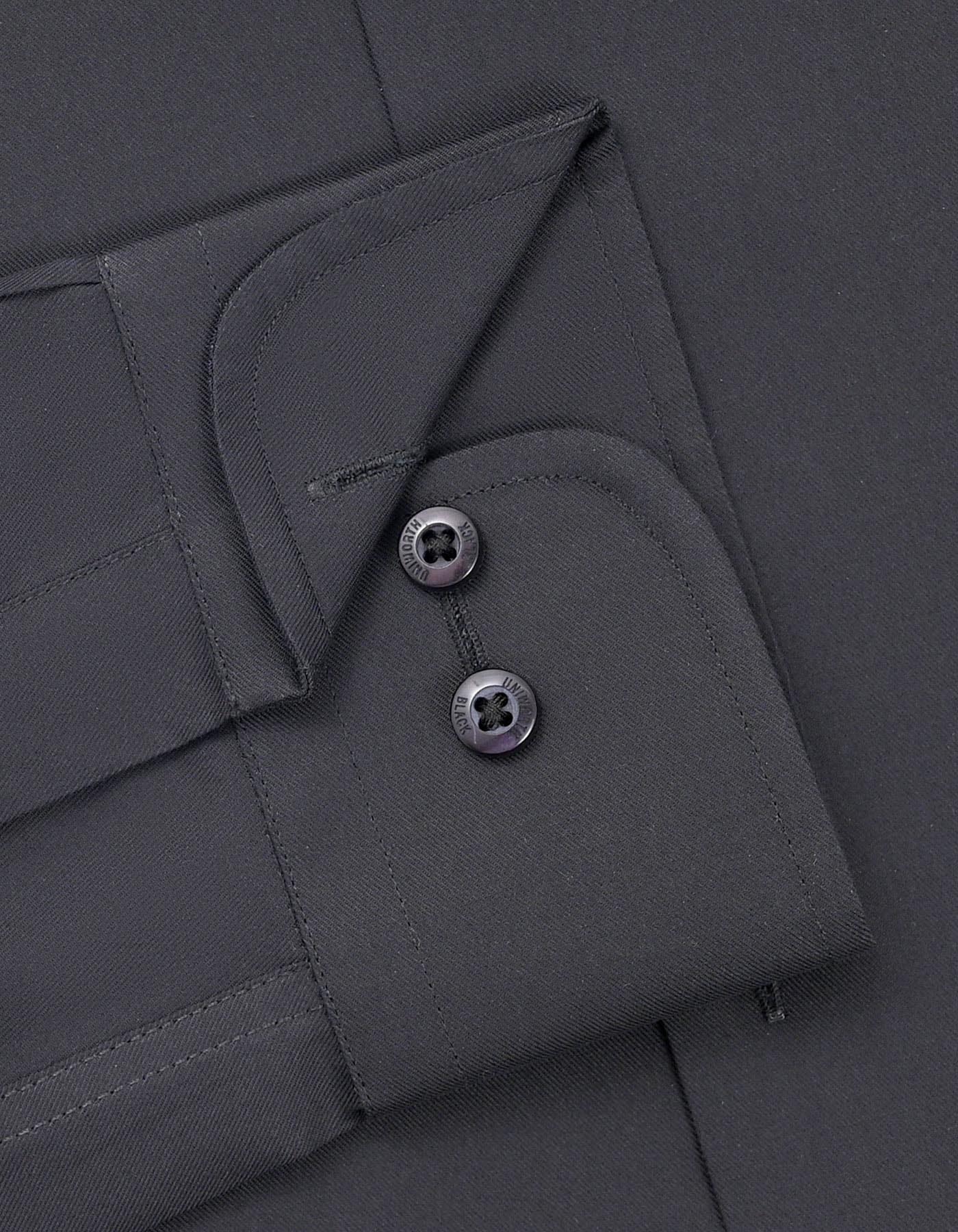 Plain Black Classic Fit Shirt FS2173-5RF-15.5