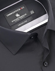 Plain Black Tailored Smart Fit Shirt FS2173-5SF-15