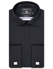 Plain Black Tailored Smart Fit Shirt FS2173SD-14.5